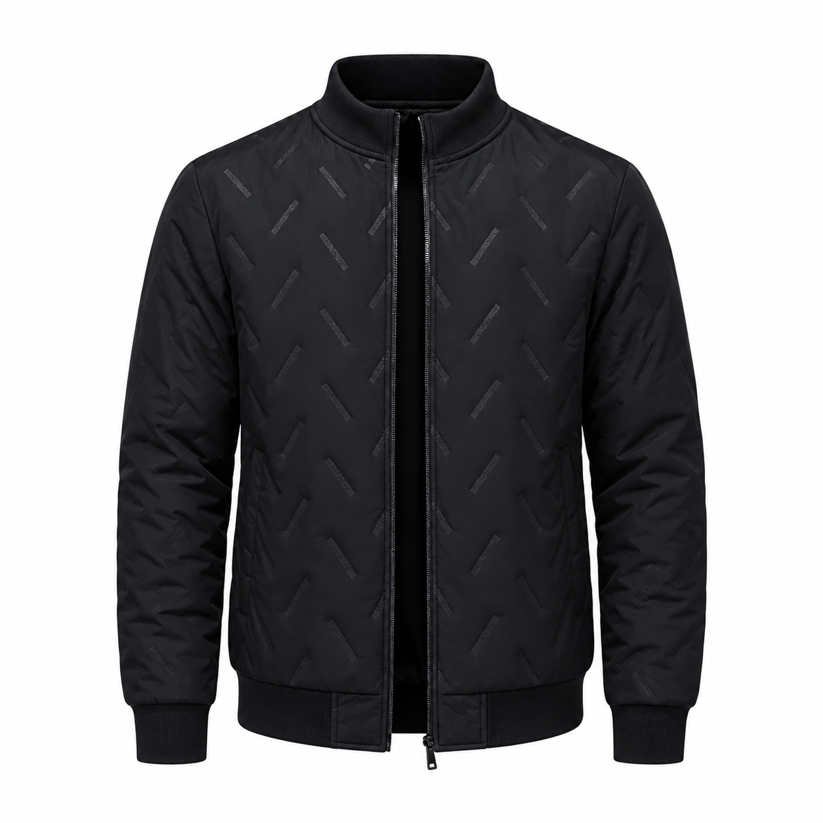 Men's winter jacket with fleece lining and padding – Warm