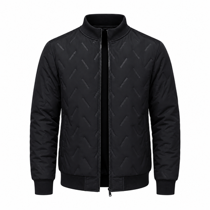 Men's winter jacket with fleece lining and padding – Warm