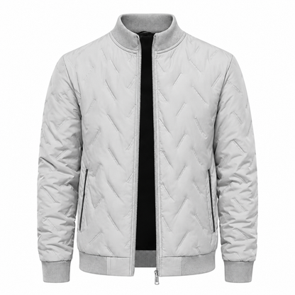 Men's winter jacket with fleece lining and padding – Warm