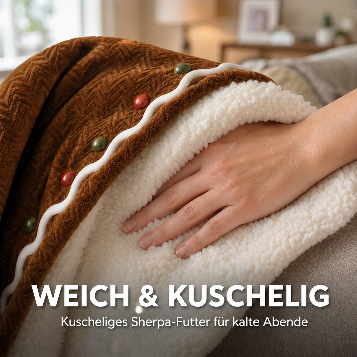 Lebkuchen-Kuschelmantel