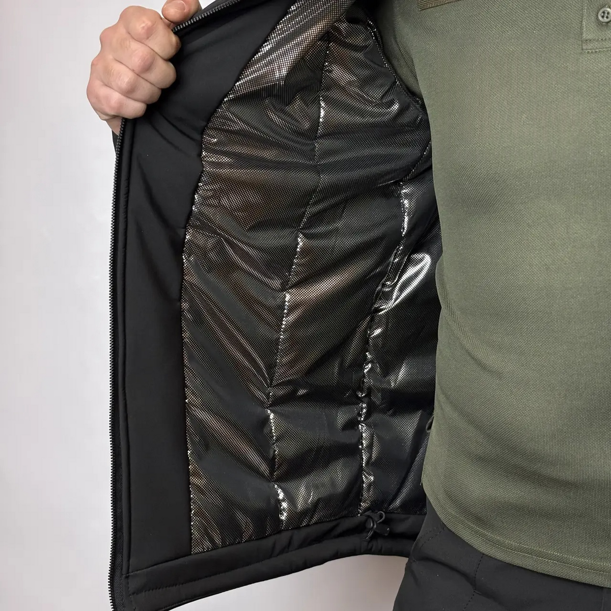 Black tactical jacket