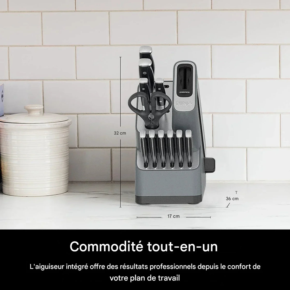 Aiguiseur de couteaux multifonction 4 en 1