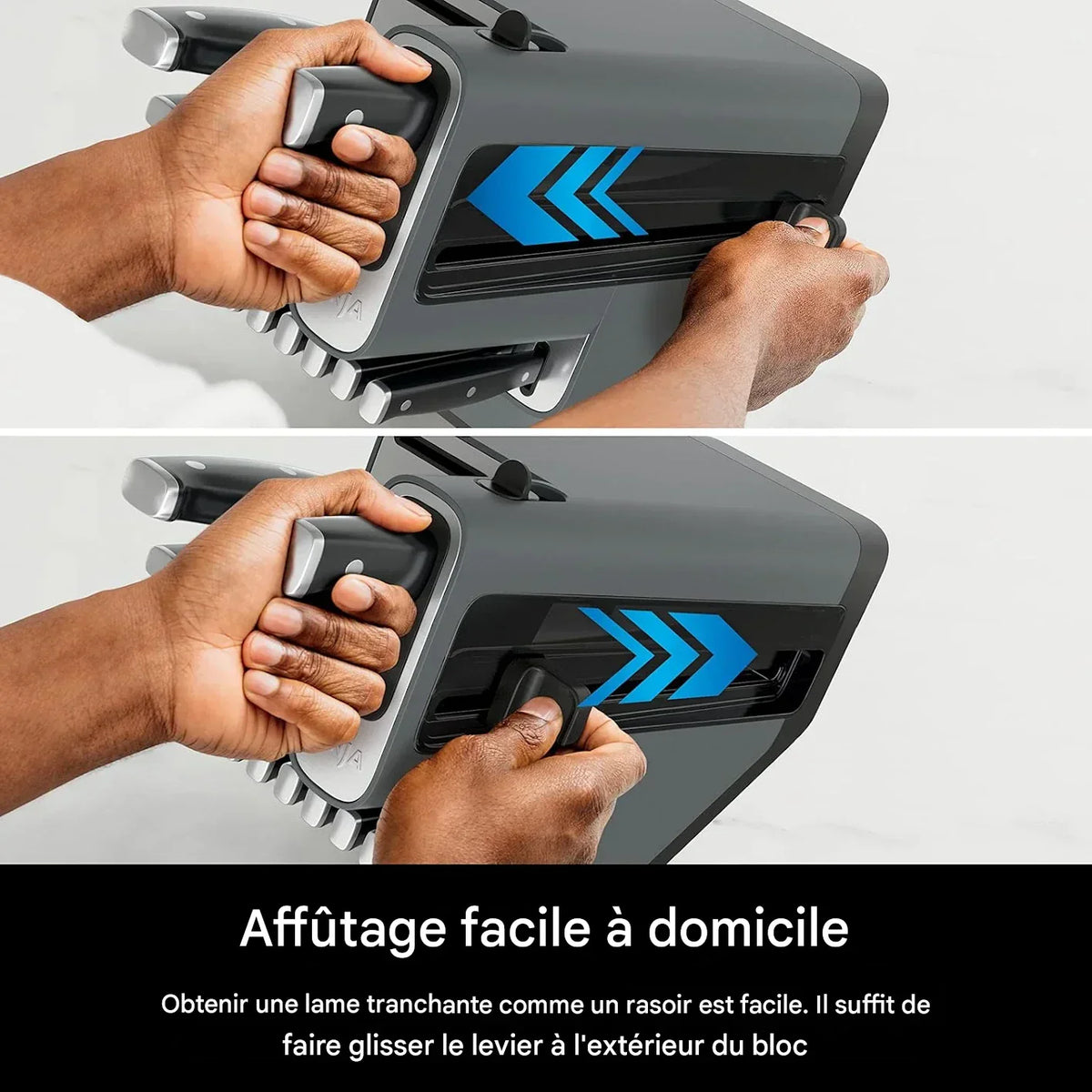 Aiguiseur de couteaux multifonction 4 en 1