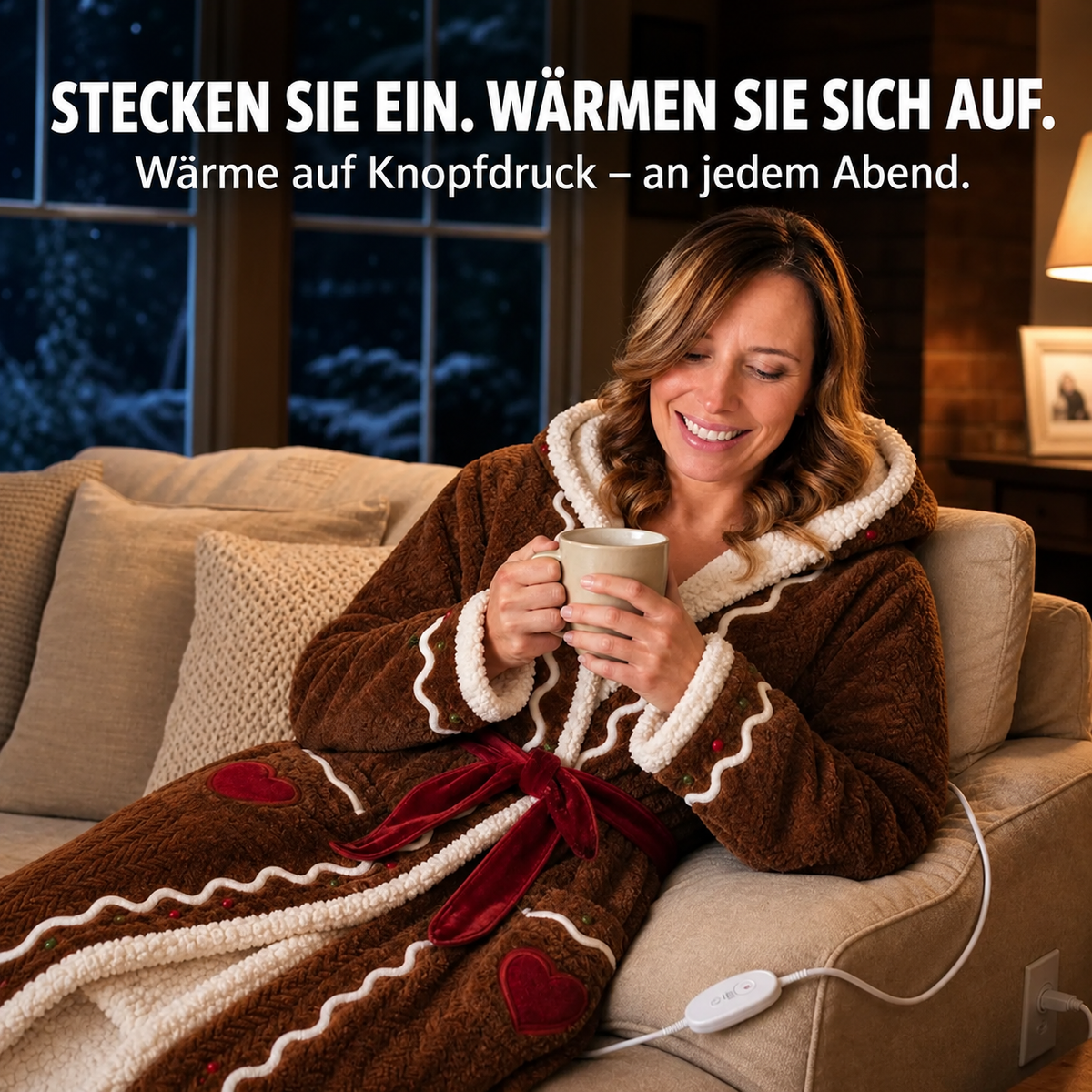 Lebkuchen-Kuschelmantel