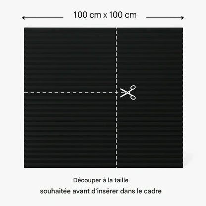 Panneau occultant avec cadre dissimulé