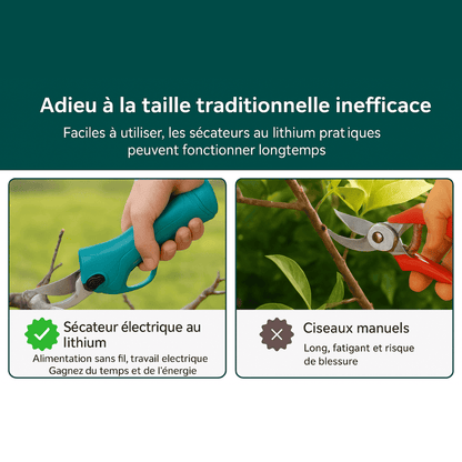 Sécateur Électrique Coupe-Tout - RapidPruner - 1 acheté, 1 offert