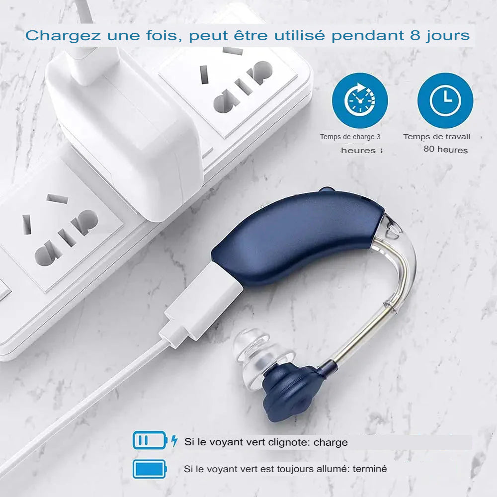 🎧 Appareil Auditif Numérique Rechargeable ClarityPro™ – Lancement Exclusif (Lot de 2 unités)