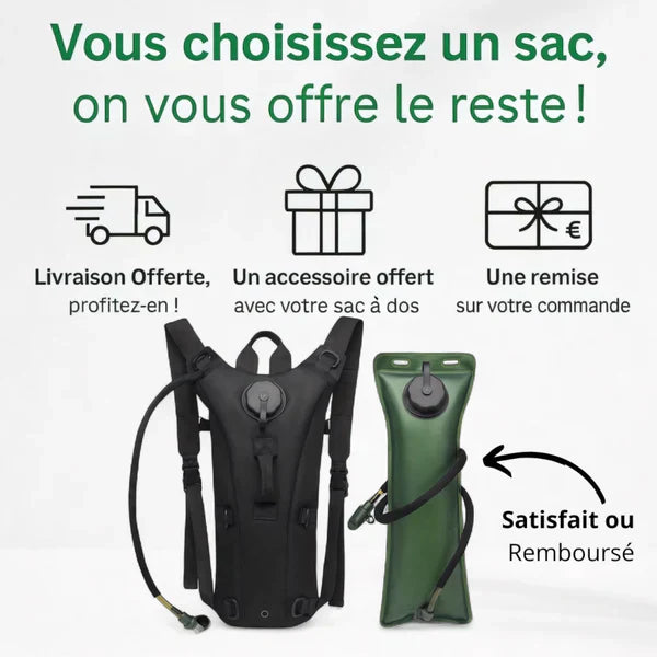 Sac à dos d'hydratation sport 3L – AquaPack – Havresacs