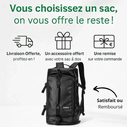 Sac à dos étanche grande capacité de 40L – TrailPro – Havresacs