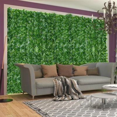 Artificial foliage wall panel for vertical garden