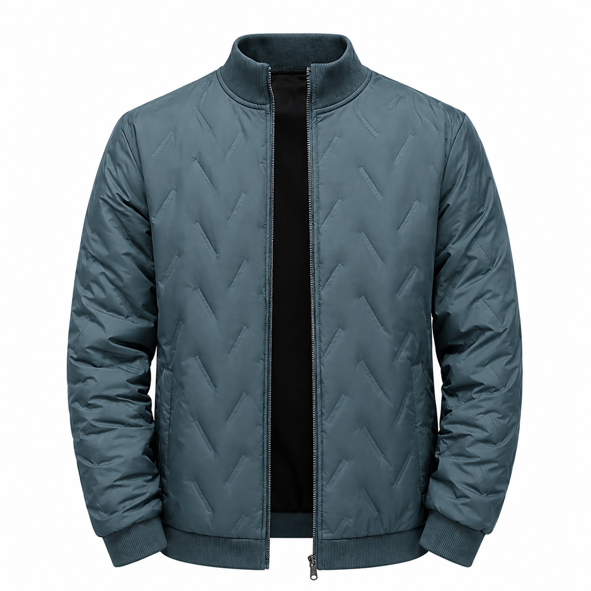Men's winter jacket with fleece lining and padding – Warm