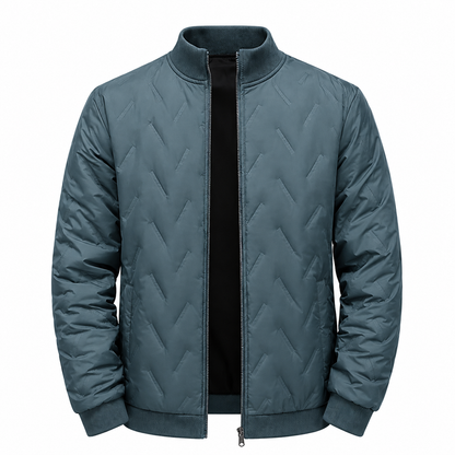 Men's winter jacket with fleece lining and padding – Warm