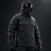 Wasserdichte Alpinjacke Gen 2 – Schwarz