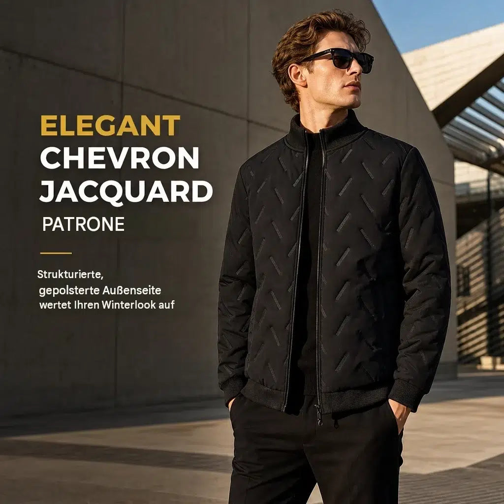 Men's winter jacket with fleece lining and padding – Warm